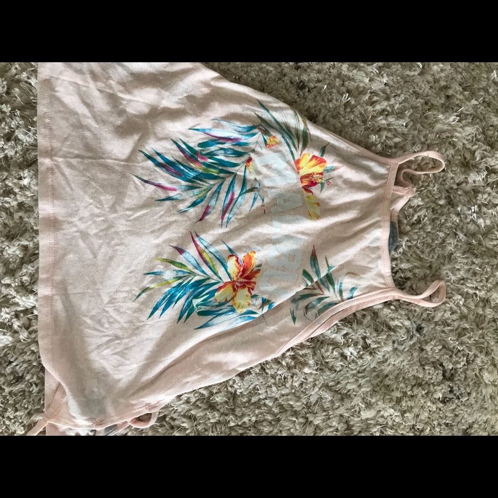 Cute pink crop top